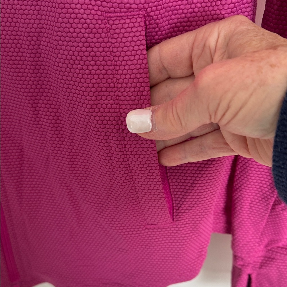 Tommy Bahama Dark Pink Golf Full zip Jacket, M - Picture 4 of 5